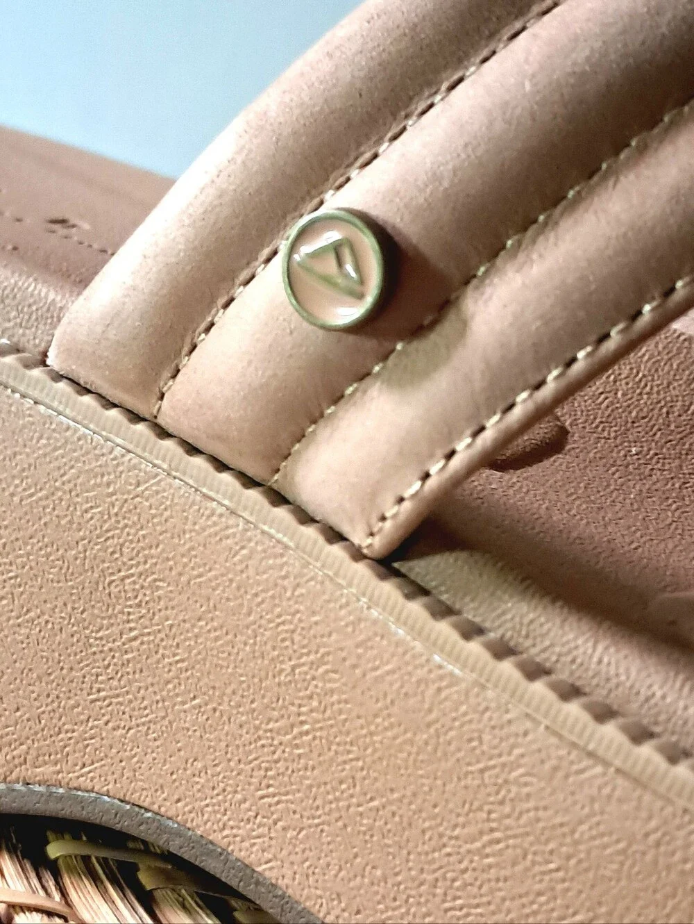 Reef Lofty Lux Hi Platform Leather Sandals Wm 9 Natural Tan LIKE NEW!